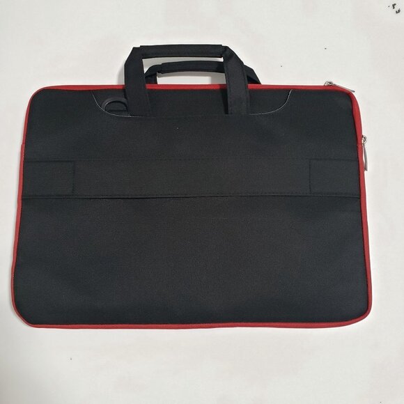 New Hseok Laptop Shoulder Bag in Black/Red‎ - Picture 4 of 12
